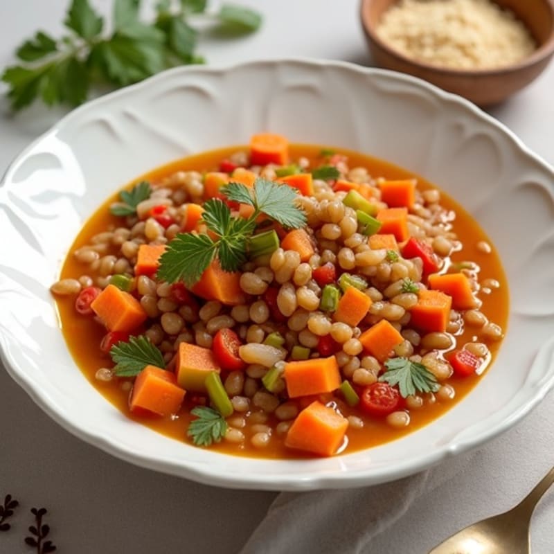 Lentil and Vegetable Stew with Silky Coconut Milk