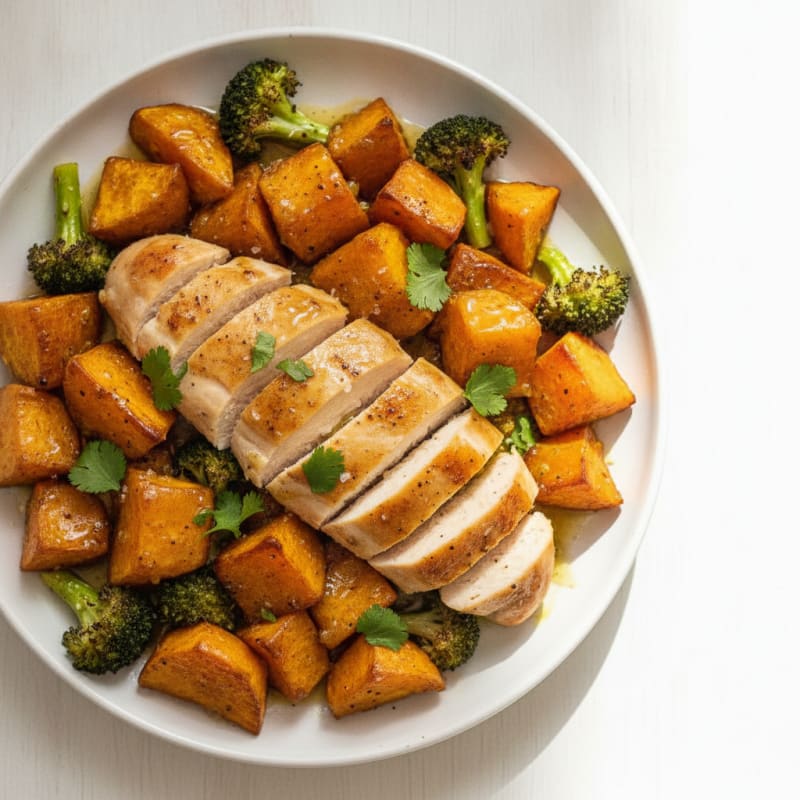 Roasted Sweet Potato with Honey-Lime Glaze