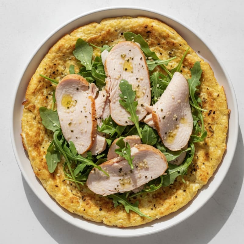 Savory Cottage Cheese Flatbread with Herbs