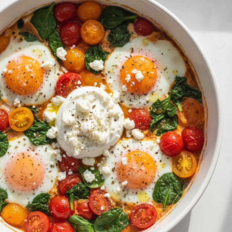 Baked Eggs with Roasted Tomatoes