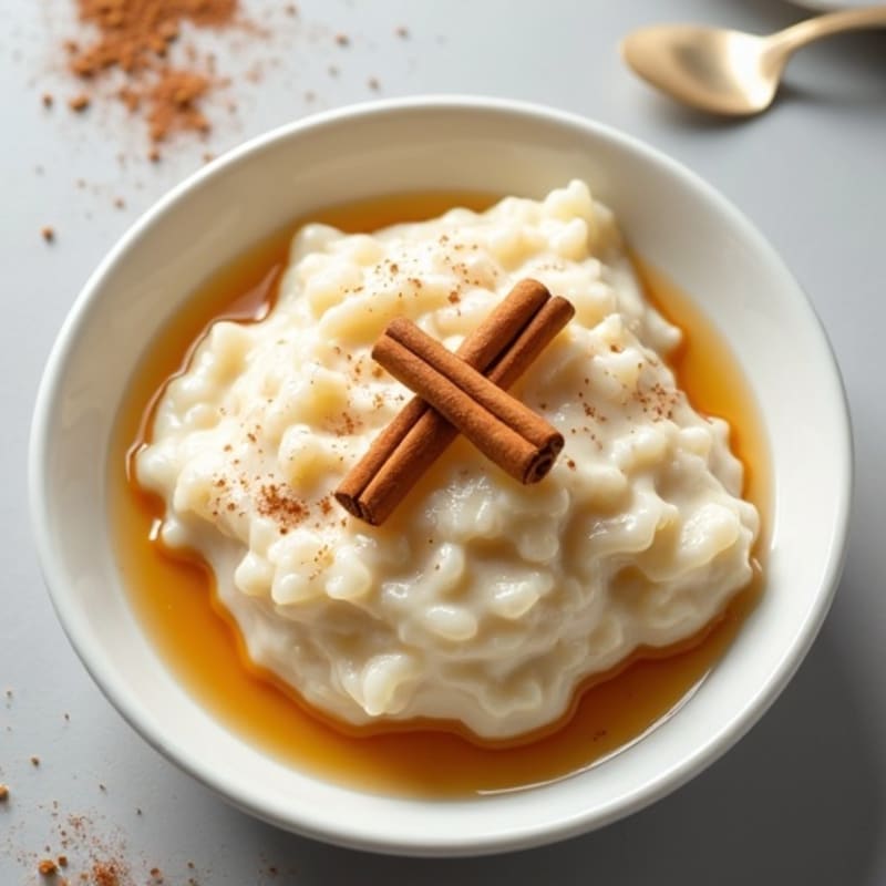 Vanilla Protein Rice Pudding with Greek Yogurt