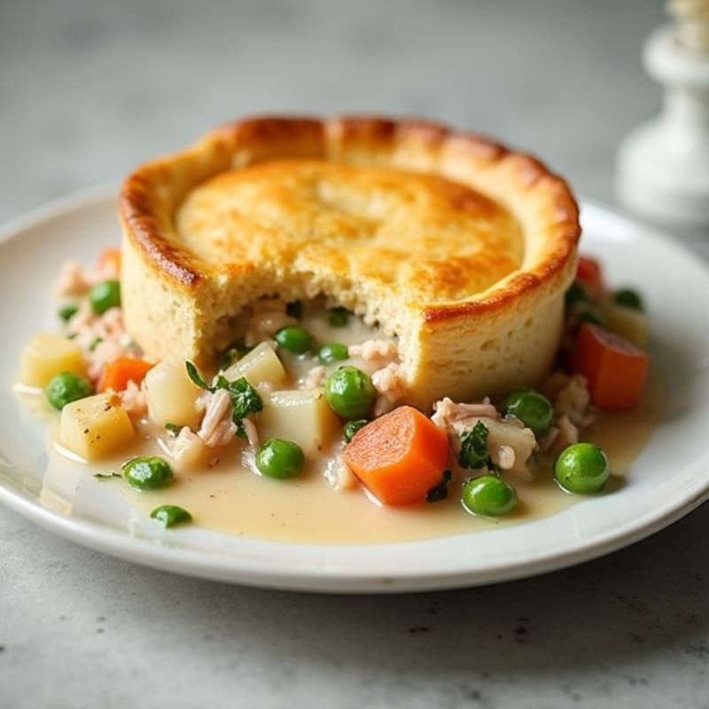 Creamy Turkey and Vegetable Pot Pie