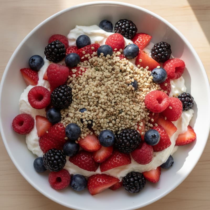 Creamy Greek Yogurt Protein Parfait with Mixed Berries