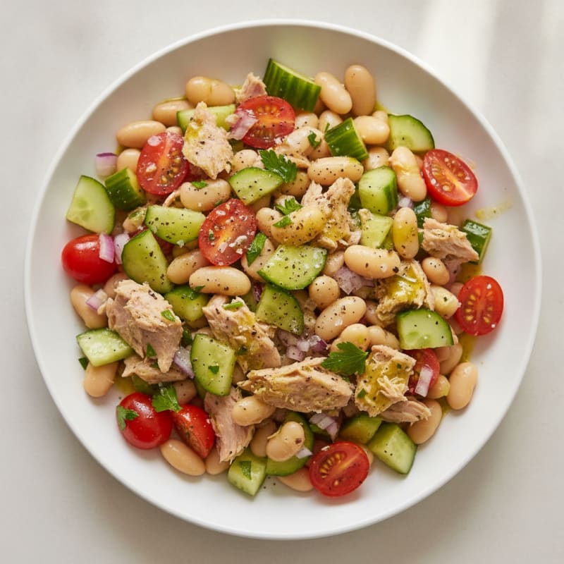 Mediterranean Tuna and White Bean Salad