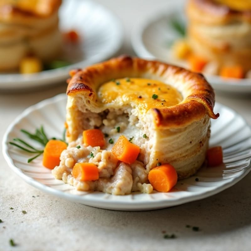 Creamy Herb-Roasted Turkey Pot Pie with Root Vegetables
