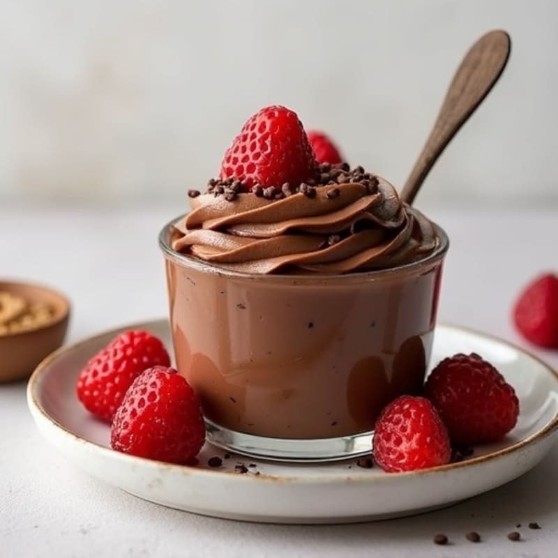 Silky Chocolate Protein Pudding with Greek Yogurt