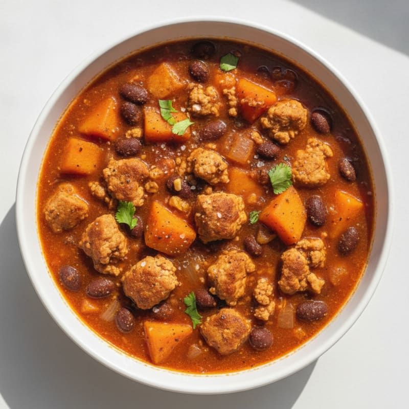 Sweet Potato and Black Bean Chili