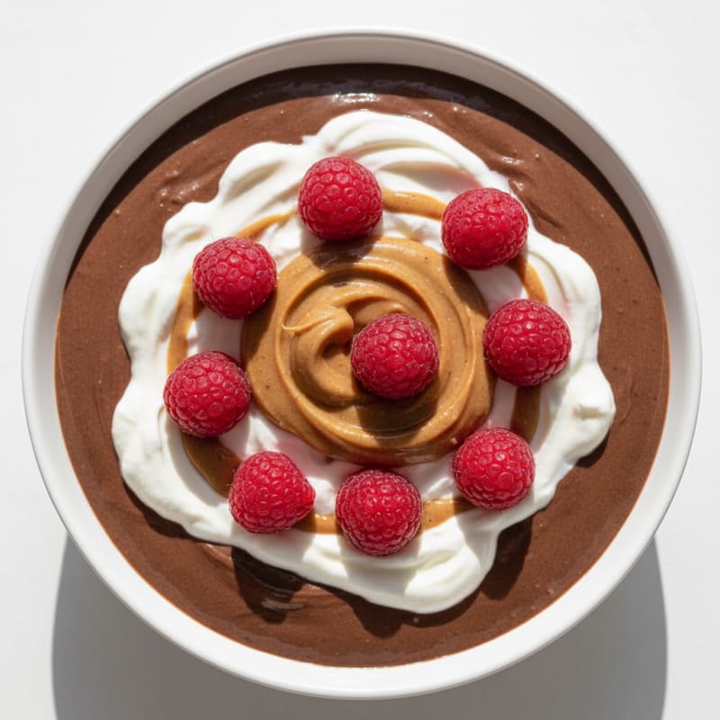 Silky Chocolate Protein Pudding with Greek Yogurt