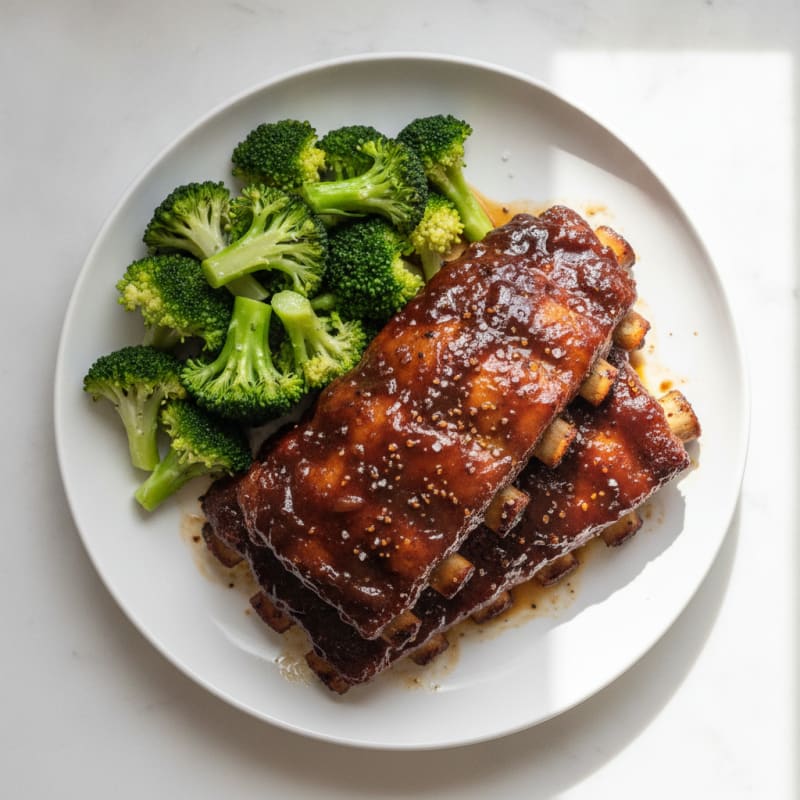 Sticky BBQ Baby Back Ribs