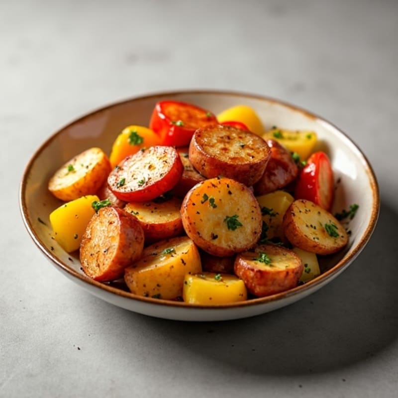 Hearty Chicken Sausage and Roasted Potato Casserole