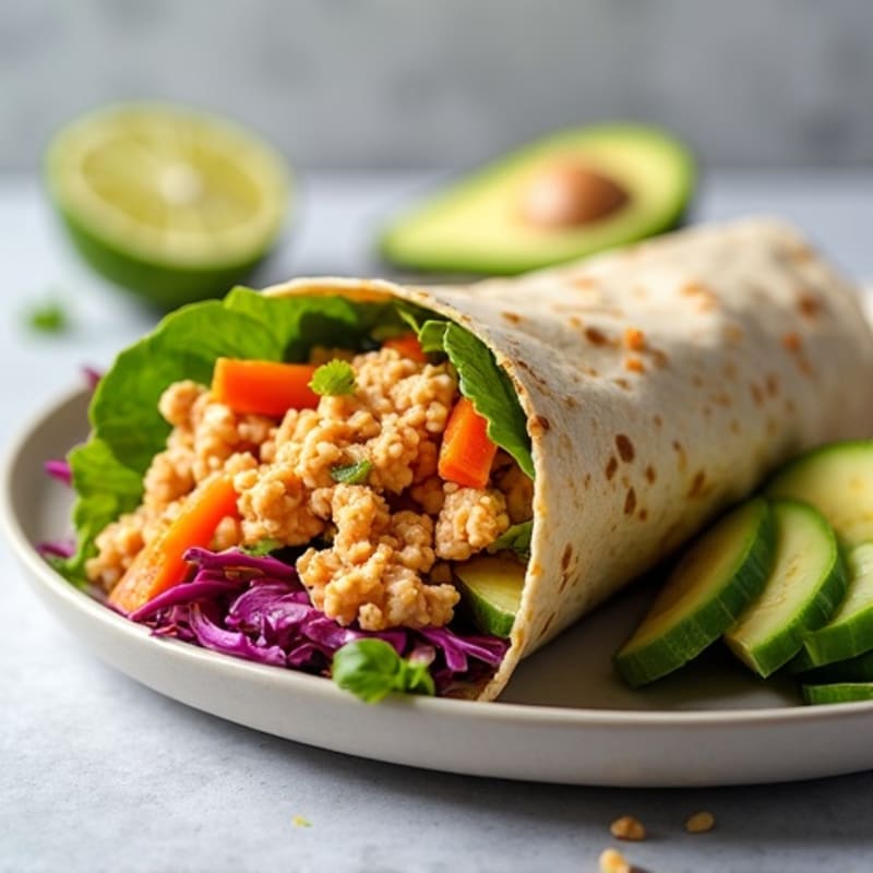 Spicy Tuna and Crunchy Vegetable Wrap