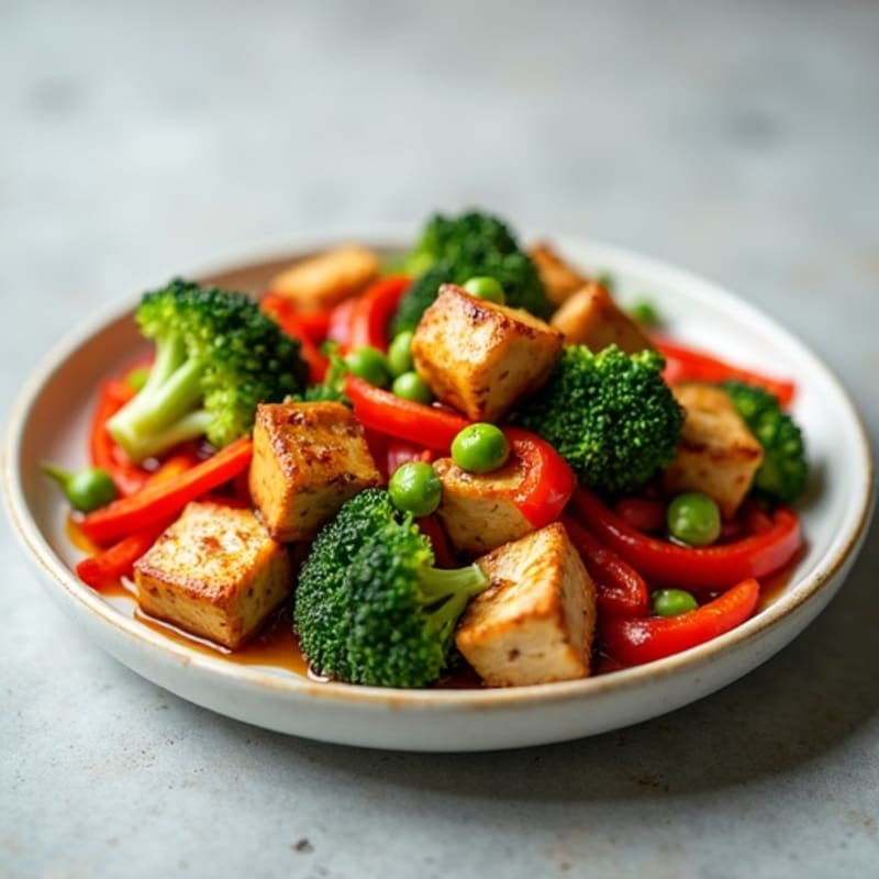 Maple Glazed Tempeh Stir-Fry