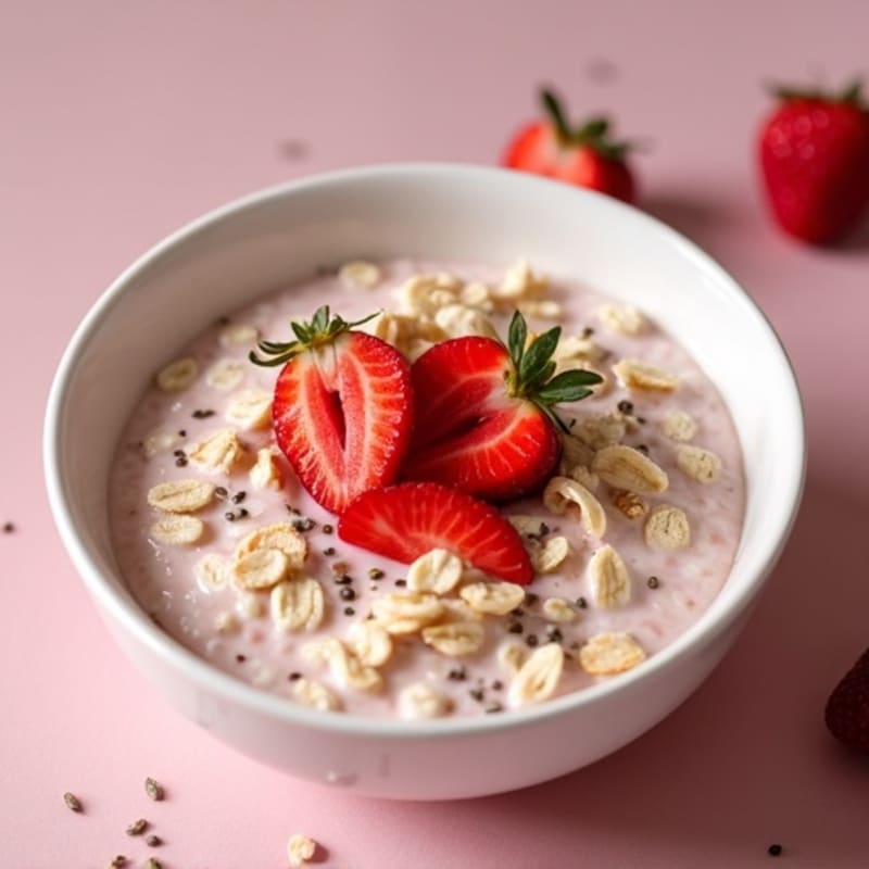 Creamy Strawberry Overnight Oats