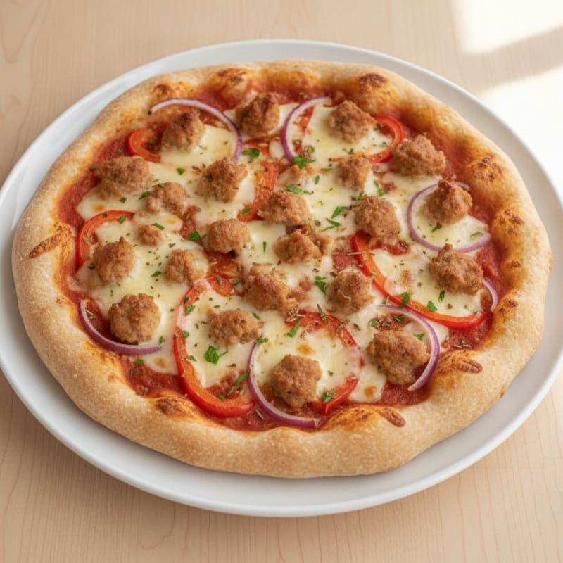 Chicken Sausage Protein Pizza