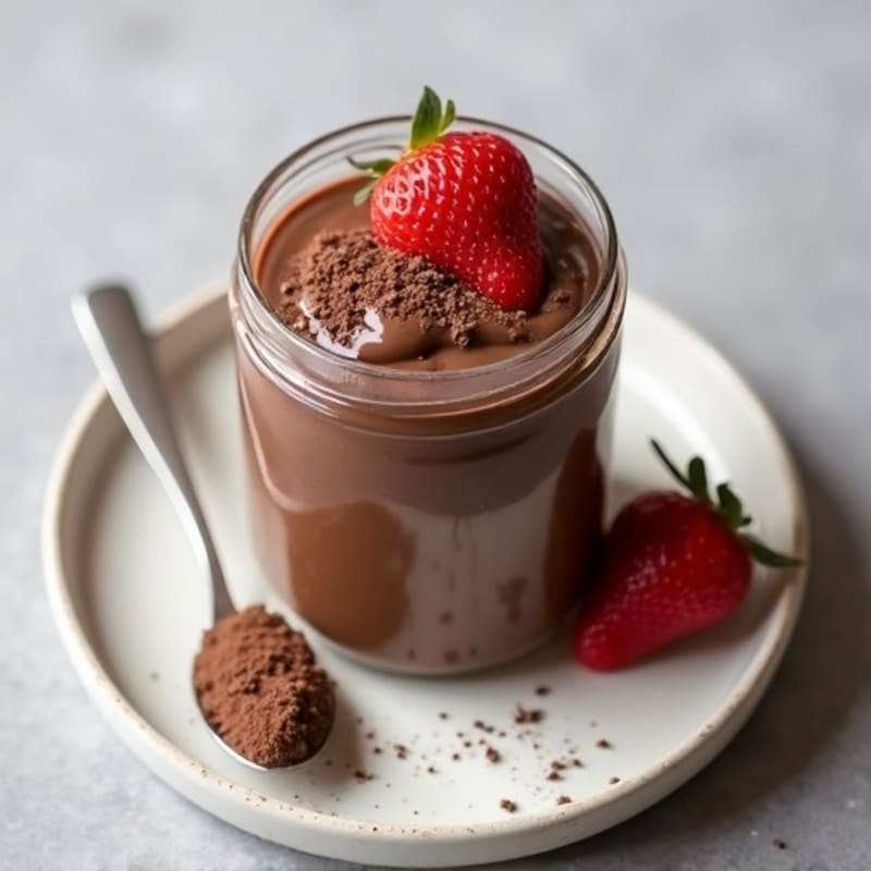 Silky Chocolate Protein Pudding with Greek Yogurt