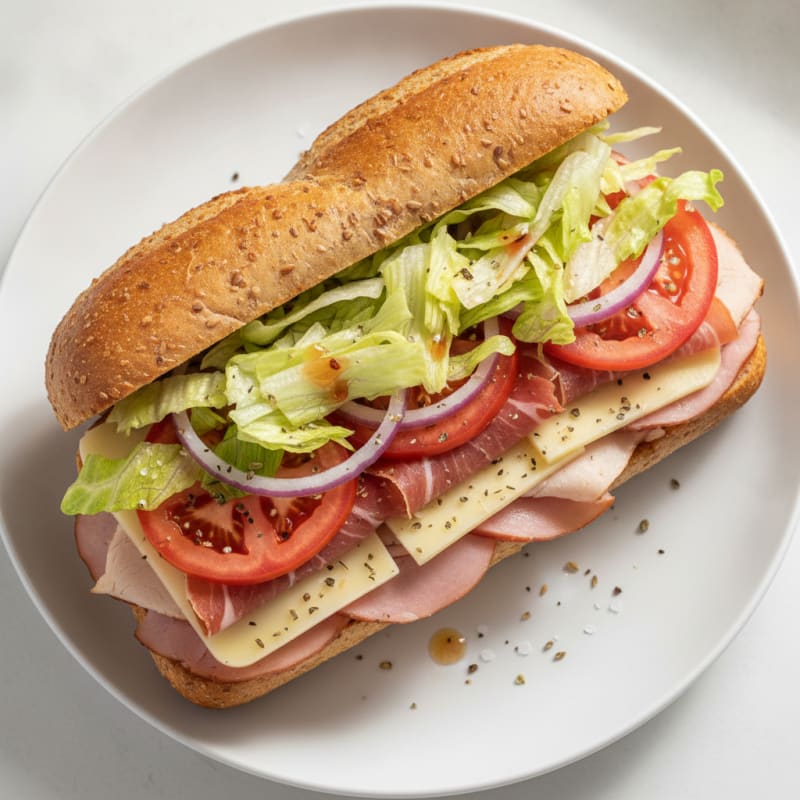 Italian Sub Sandwich with Provolone