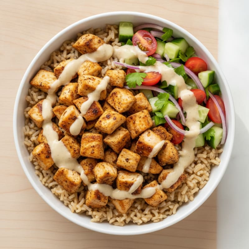 Chicken Shawarma Rice Bowl