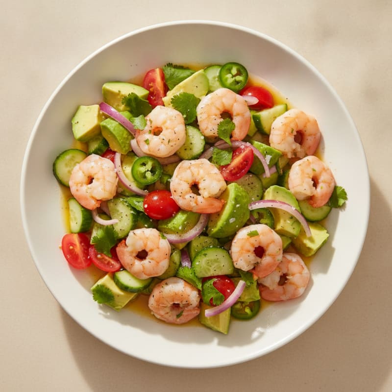 Zesty Shrimp Avocado Ceviche