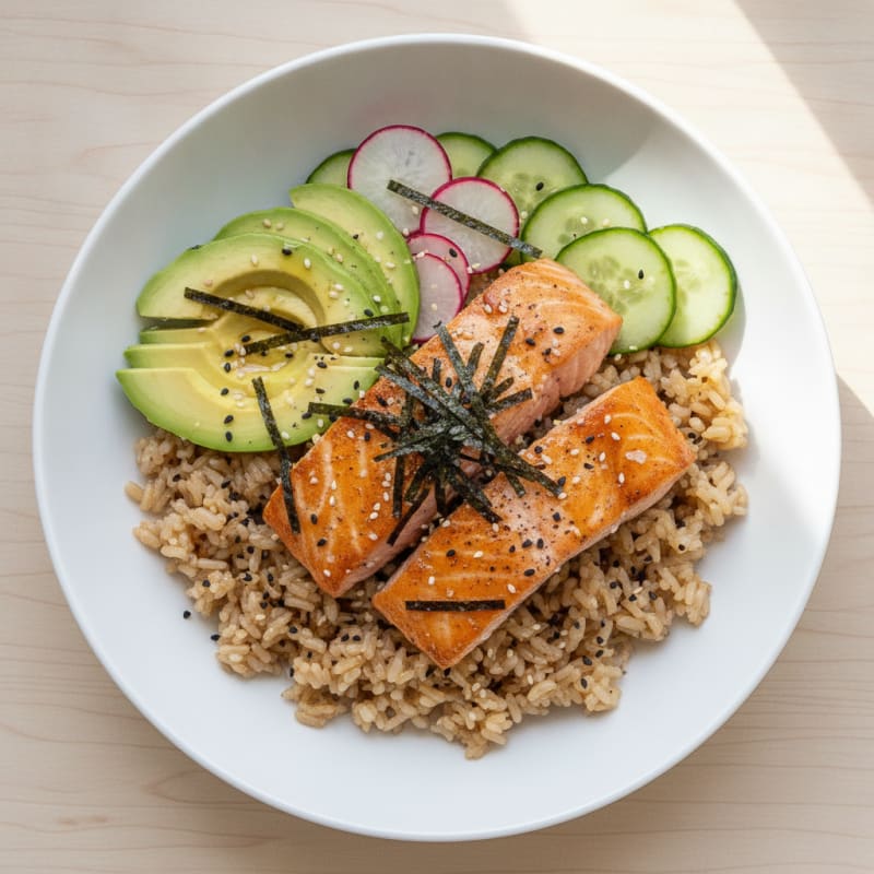 Salmon Sushi Rice Bowl