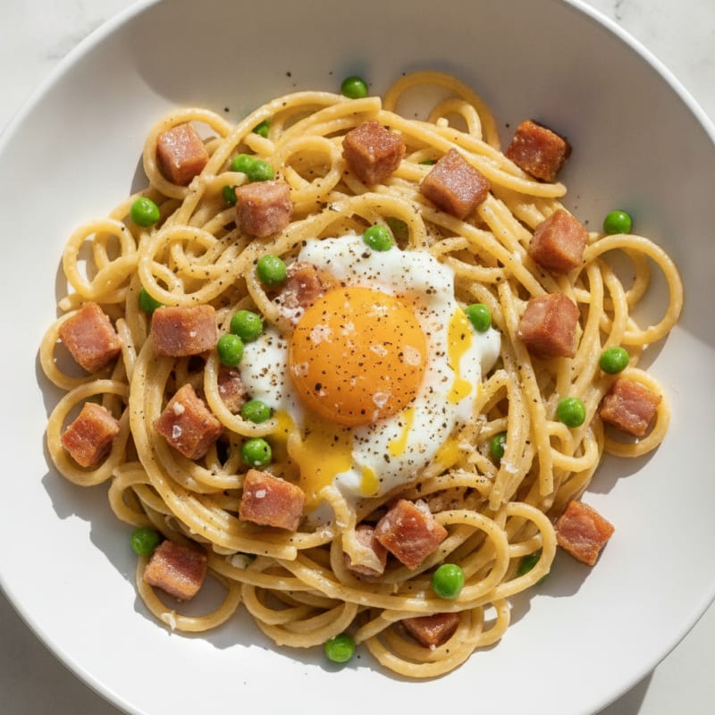 Classic Carbonara with Pancetta and Egg