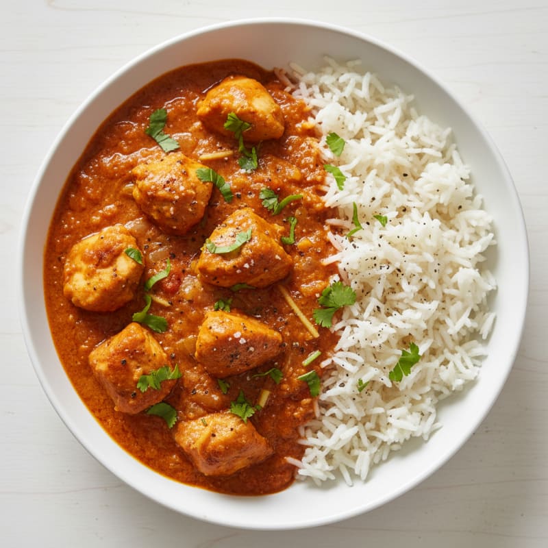 Spiced Butter Chicken with Basmati Rice