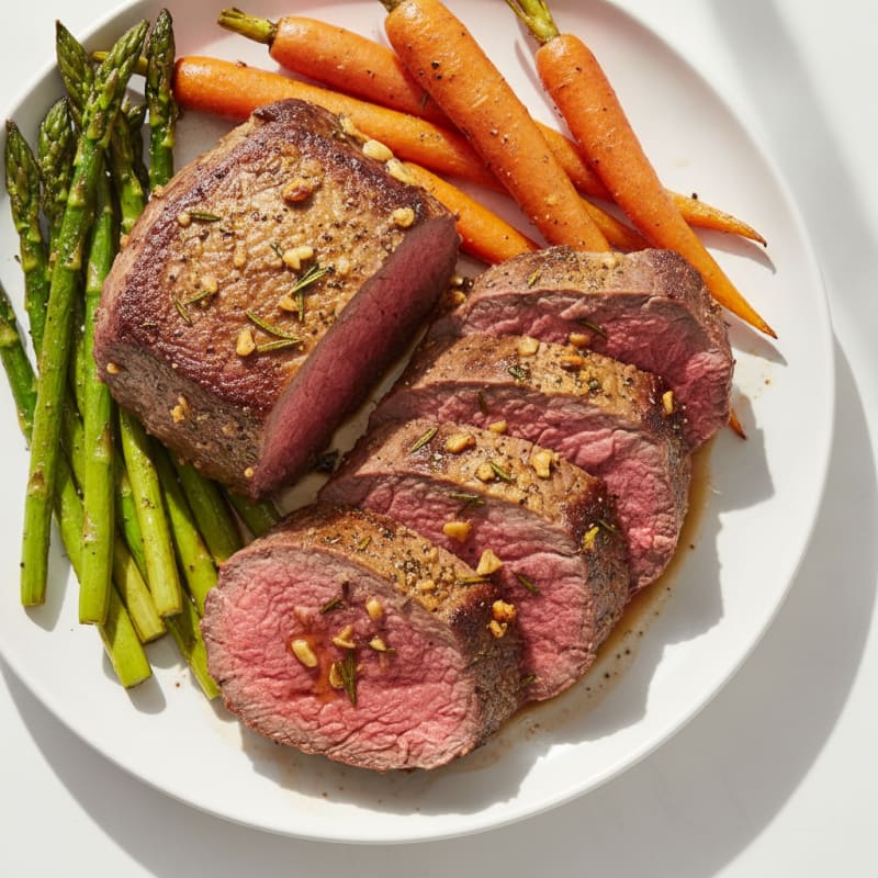 Garlic Herb Roasted Beef Tenderloin
