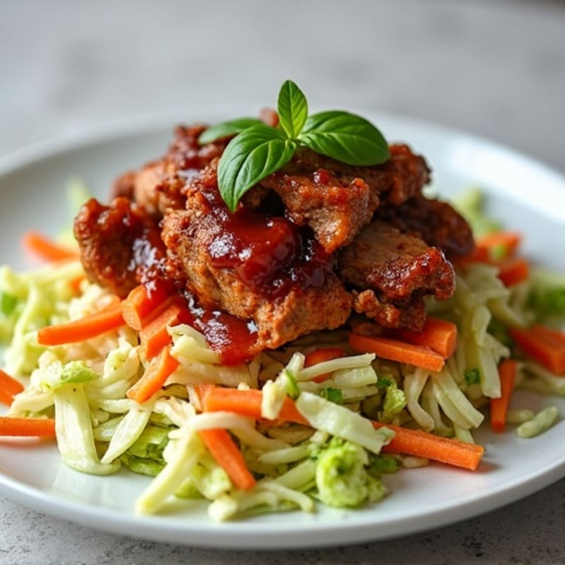 Lean BBQ Pulled Pork with Crispy Slaw