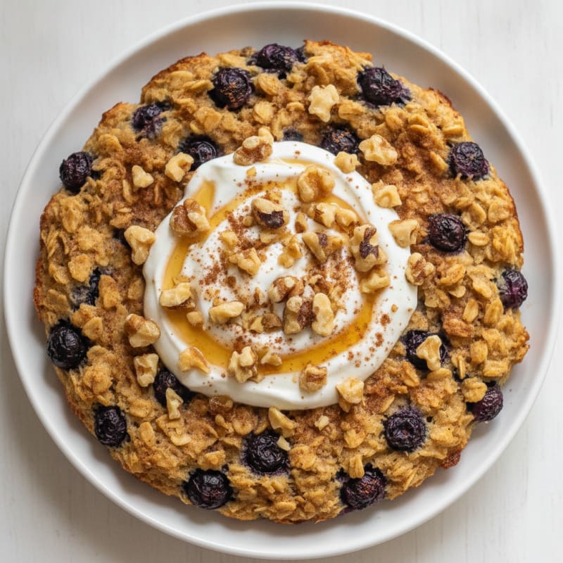 Baked Berry Oatmeal with Toasted Nuts