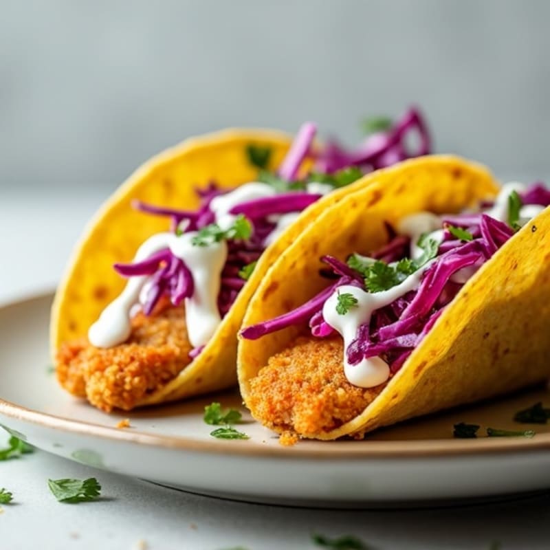Crispy Fish Tacos with Fresh Slaw