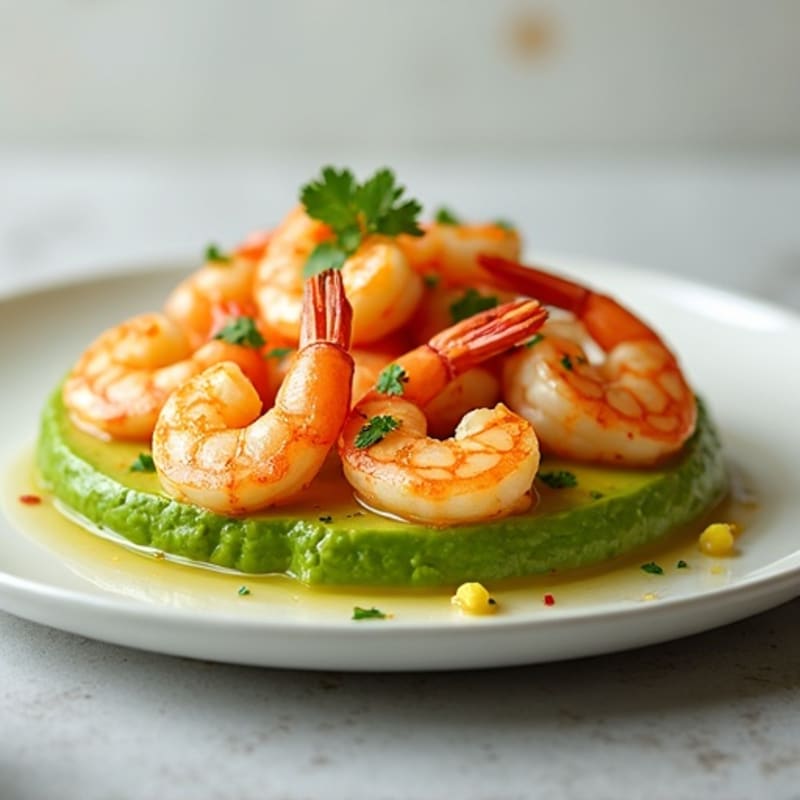 Fresh Citrus-Marinated Shrimp with Creamy Avocado