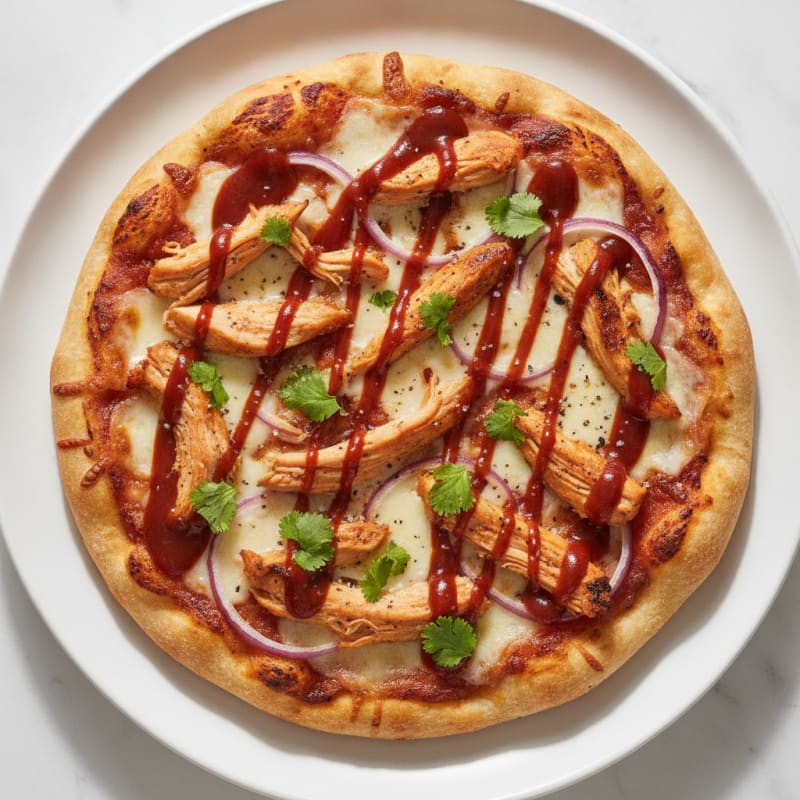 High-Protein BBQ Chicken Pizza