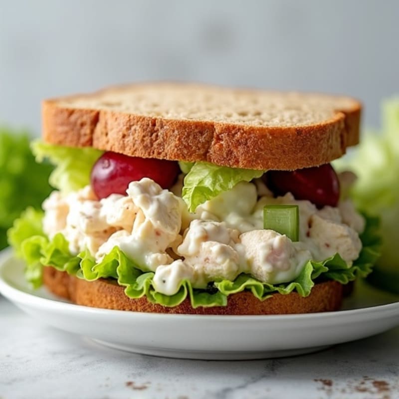 Healthy Creamy Chicken Salad Sandwich