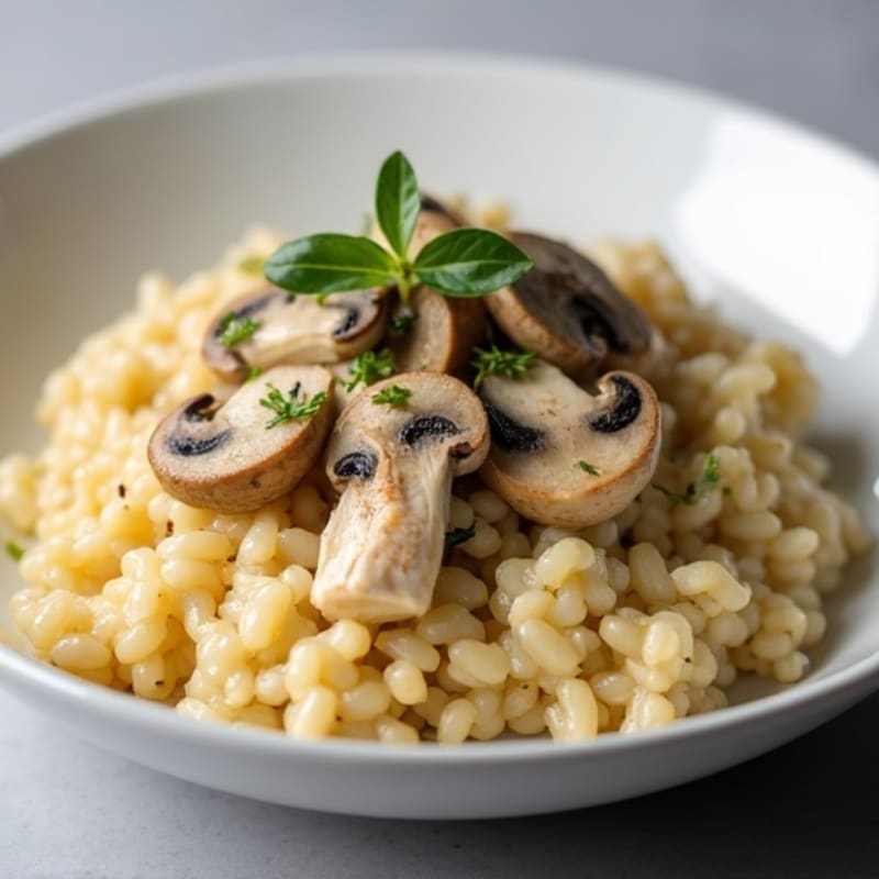Creamy Chicken and Mushroom Risotto