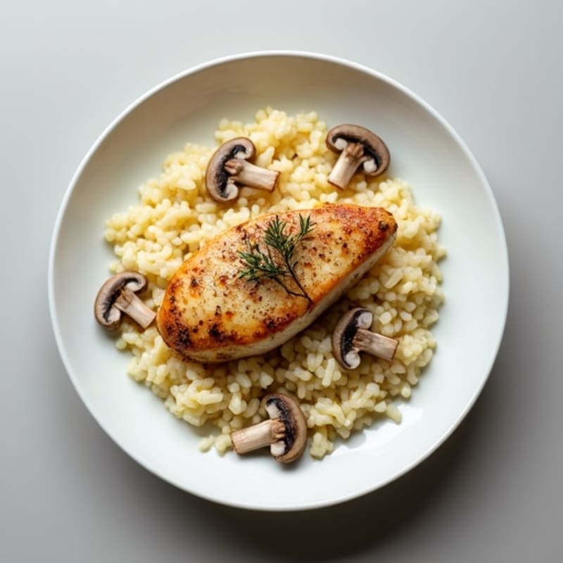 Wholesome Creamy Mushroom Risotto