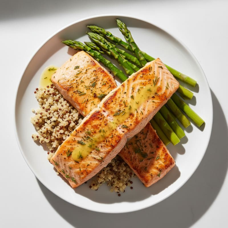 Golden Lemon-Herb Grilled Salmon