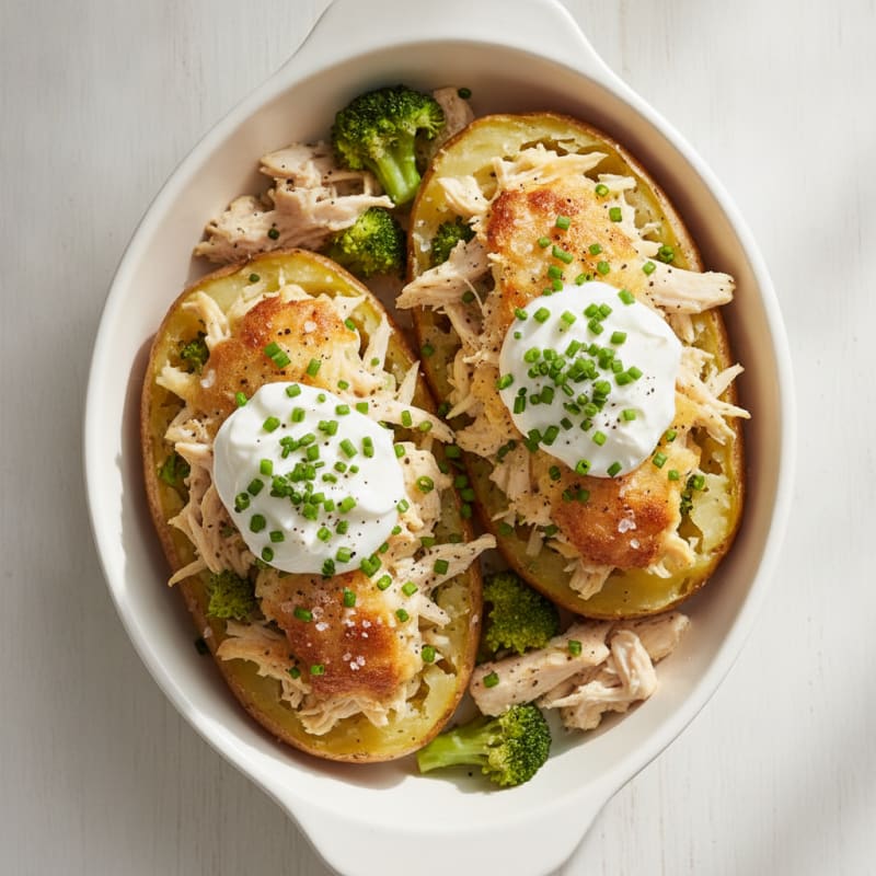 Loaded Baked Potatoes with Chives
