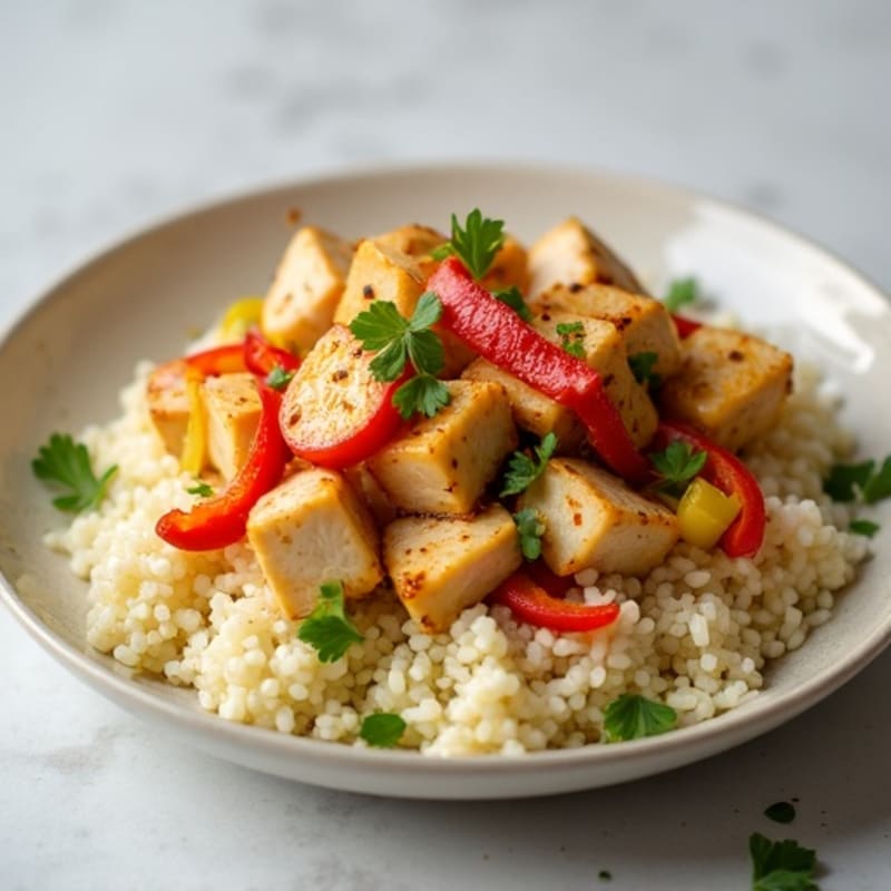 Cauliflower Rice Chicken Stir-Fry