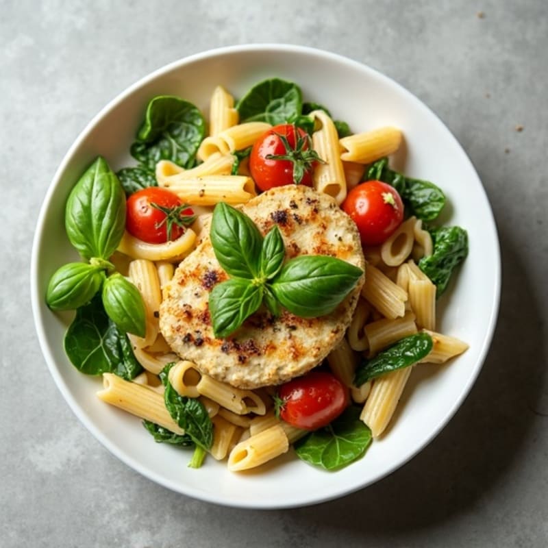 Creamy Pesto Chicken Pasta with Fresh Herbs