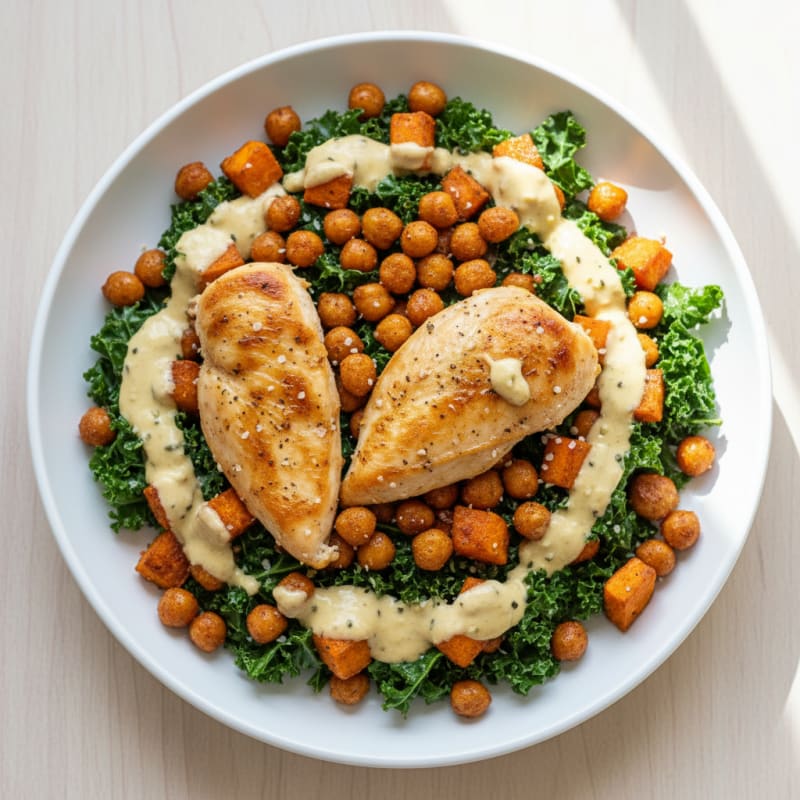 Roasted Chickpea and Veggie Power Bowl