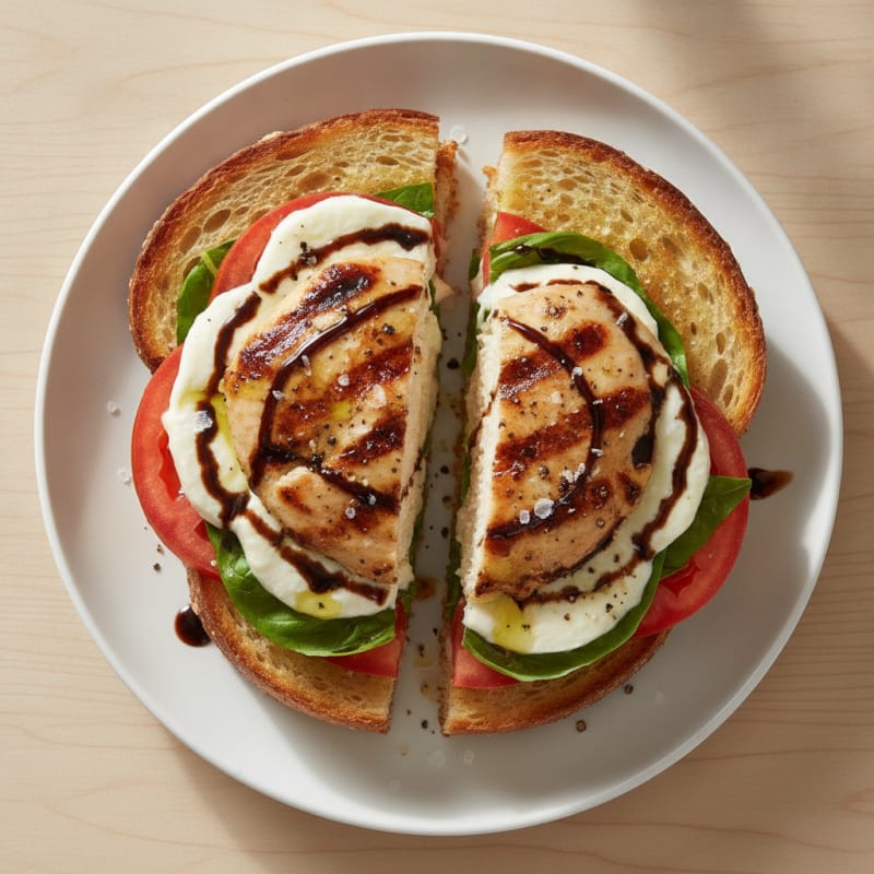 Grilled Chicken Caprese Sandwich