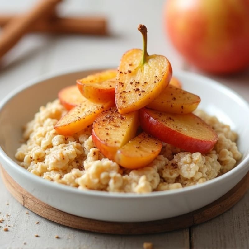 Maple-Cinnamon Protein Baked Oats with Warm Spiced Apples
