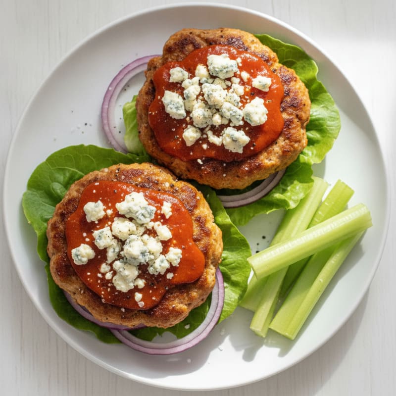 Buffalo Blue Cheese Burgers