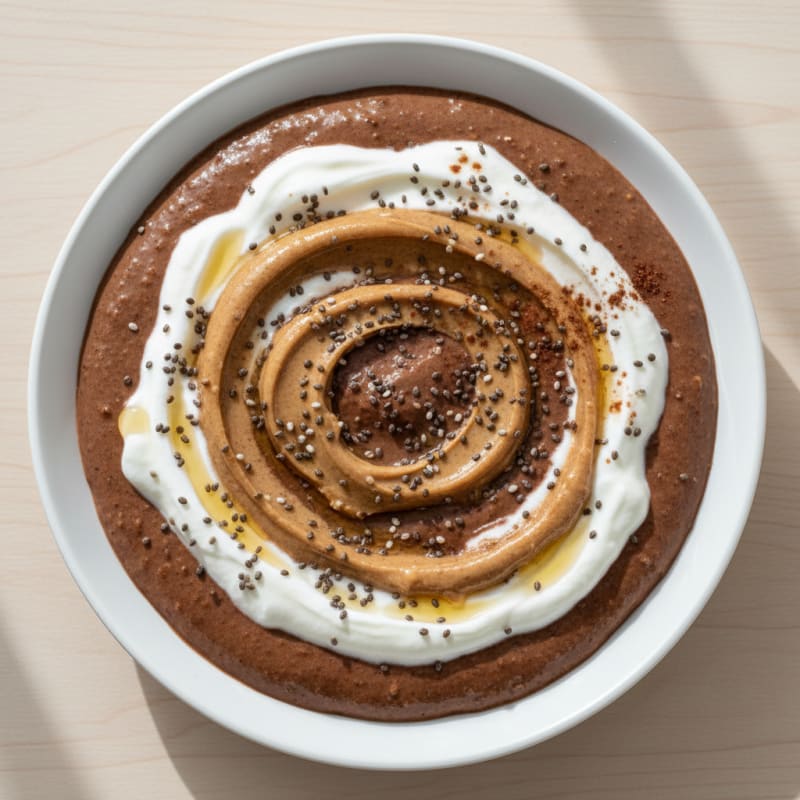 Silky Chocolate Protein Pudding with Greek Yogurt