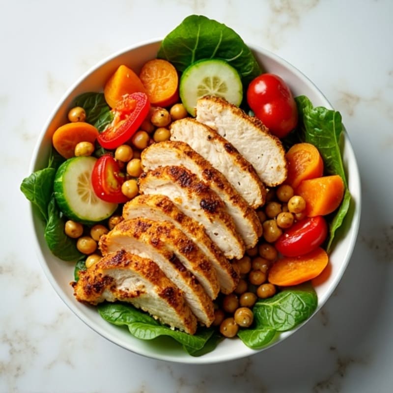 Crunchy Chicken & Fresh Vegetable Power Bowl
