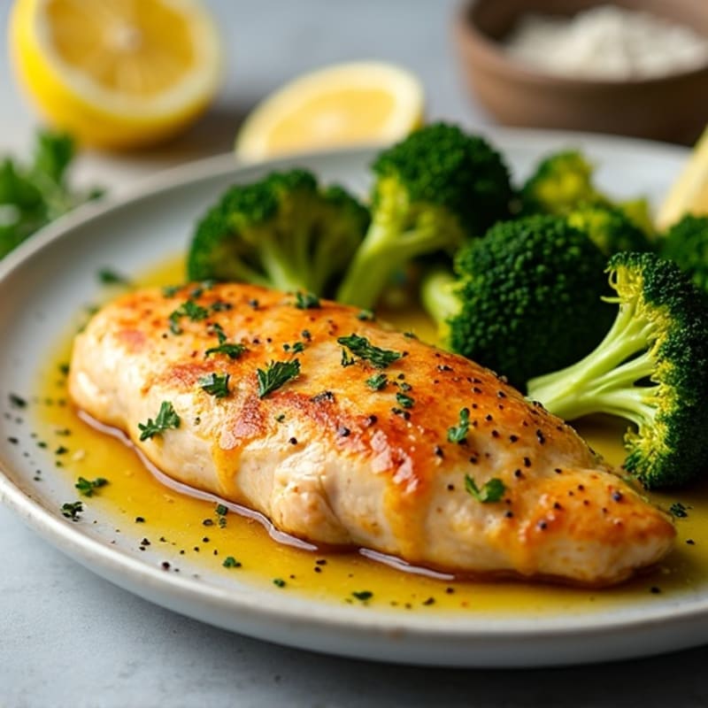 Sheet Pan Lemon Garlic Chicken with Roasted Broccoli