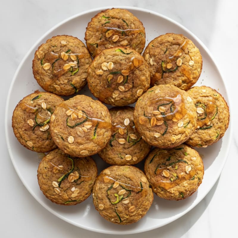Baked Zucchini Spice Muffins