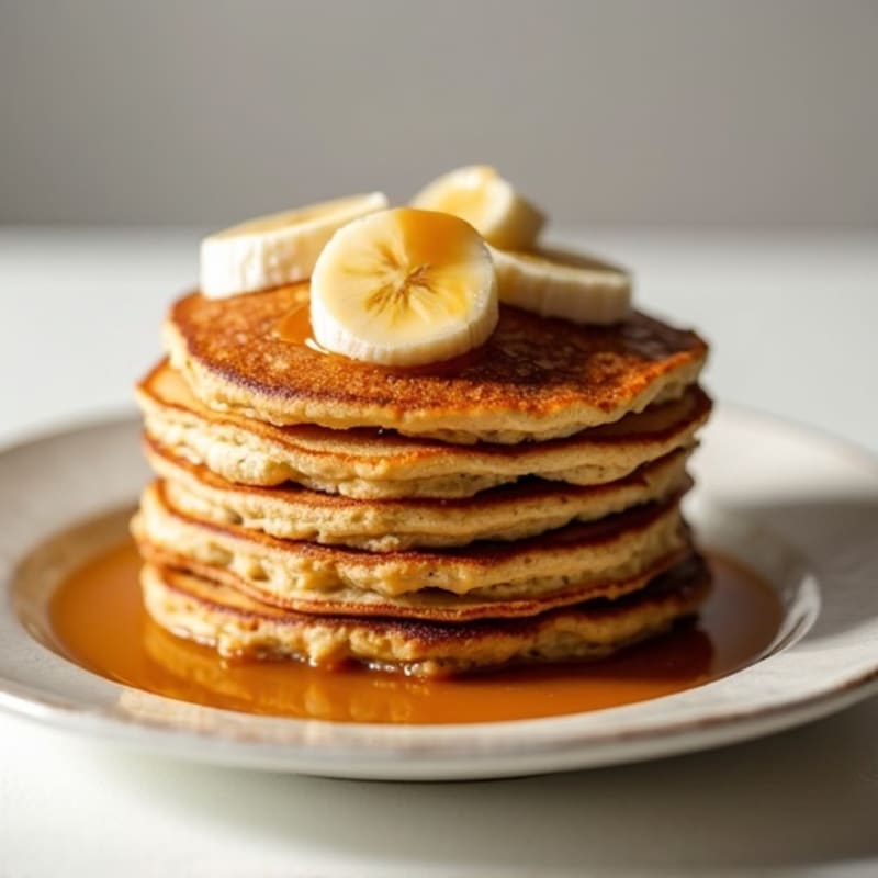 Protein-Packed Caramelized Banana Oat Pancakes