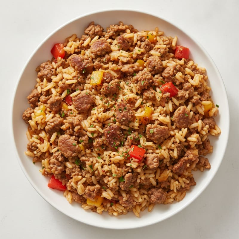 Ground Beef and Rice Skillet