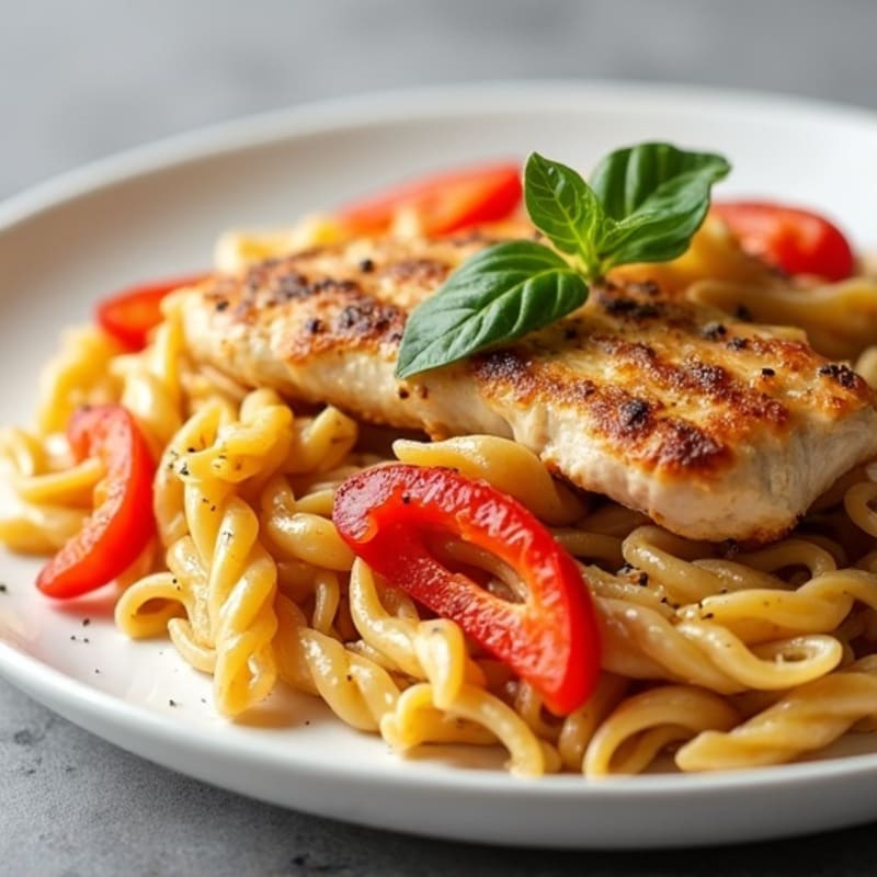 Creamy Cajun Chicken Pasta with Bell Peppers