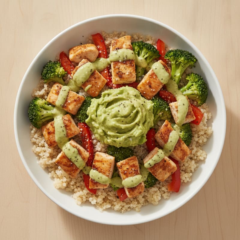 Chicken and Veggie Protein Power Bowl